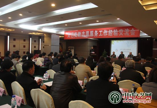 文藝支教志愿服務工作經驗交流會現場全景 中國文藝網 吳月玲 攝