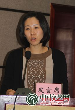 中國舞協《中國舞蹈報》編輯孫茜發言 中國文藝網 吳月玲 攝
